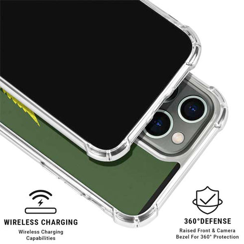 Marijuana Leaf Light Green iPhone 16 Pro Clear Case